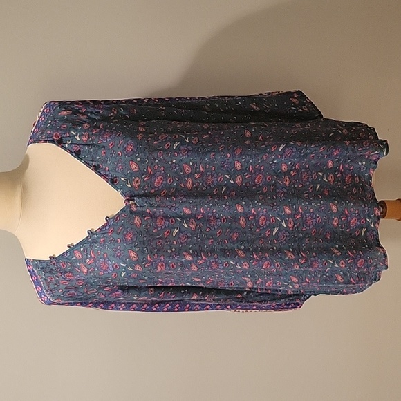 Lucky Brand Tops - Lucky Brand Bohemian Floral Blouse SZ L